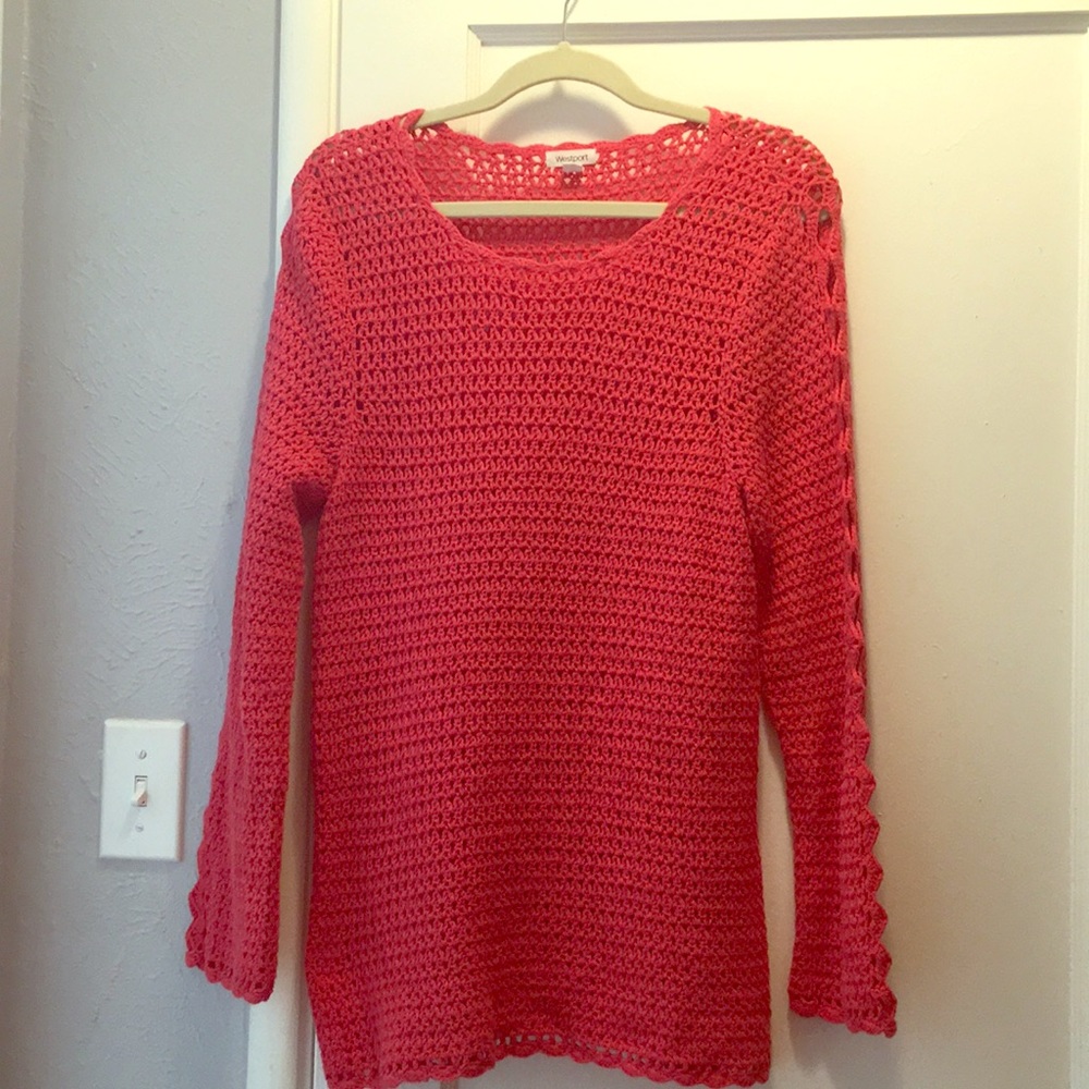 Sweater - dark salmon colored, all season